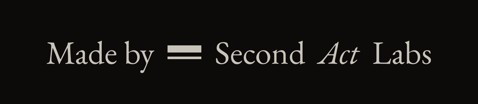 Made by Second Act Labs